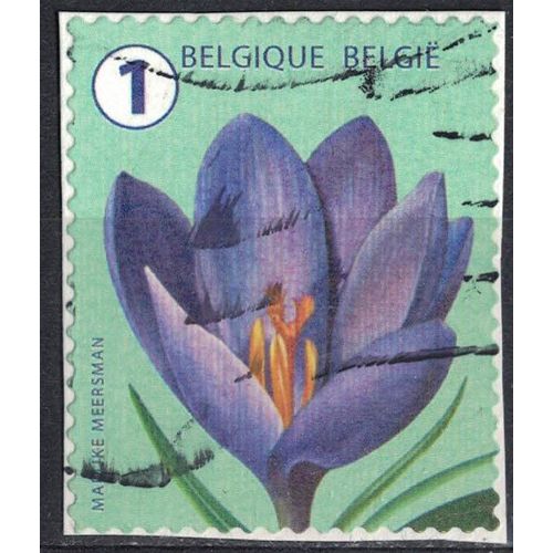 Belgique 2016 Oblitéré Used Flower Fleur Crocus Su