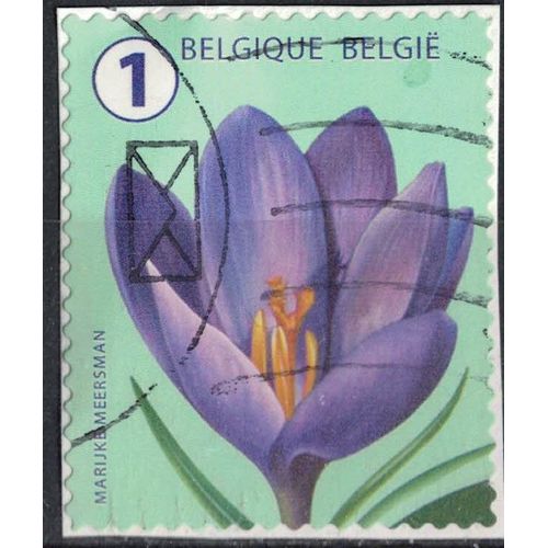 Belgique 2016 Oblitéré Used Flower Fleur Crocus Su