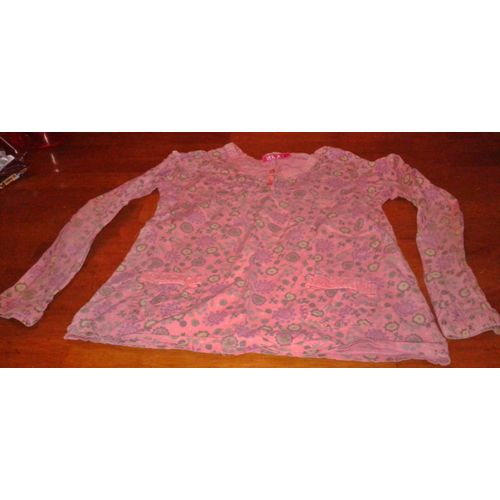 Tunique Rose Fleurs Nky Taille 8 Ans ..