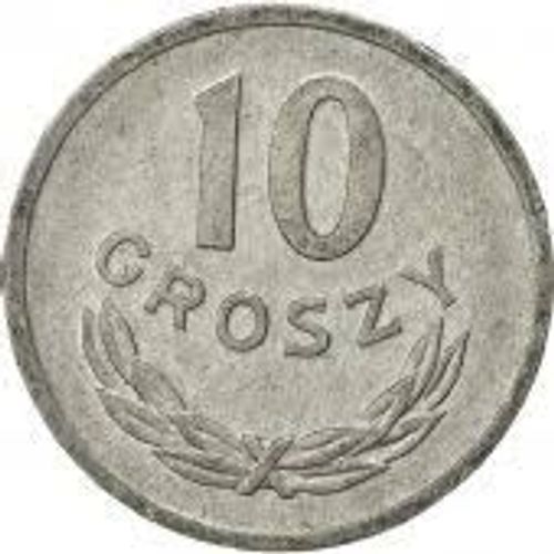 Pologne = Pièce De Monnaie De 10 Groszy ( 0.10 Zlotych ), Année 1973, En Aluminium