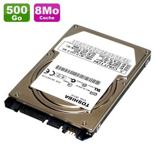 Disque Dur 500Go SATA 2.5" Toshiba MQ01ABD050 5400RPM Pc Portable 8Mo