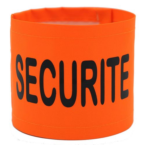 Brassard De S?Curit? Haute Visiblit? - Securite - Orange Fluo