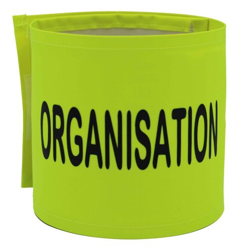 Brassard De S?Curit? Haute Visiblit? - Organisation - Jaune Fluo