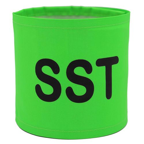 Brassard De Sécurité Haute Visiblité - Sst - Vert Fluo
