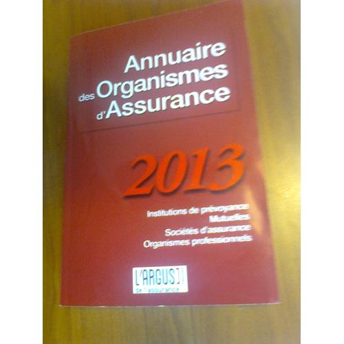 Annuaire Des Organismes D'assurance 2013