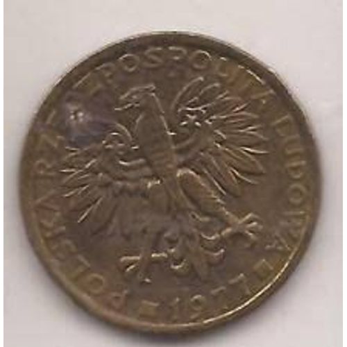 Pologne = Pièce De Monnaie De 2 Zlotych, Année 1977, En Bronze - Aluminium