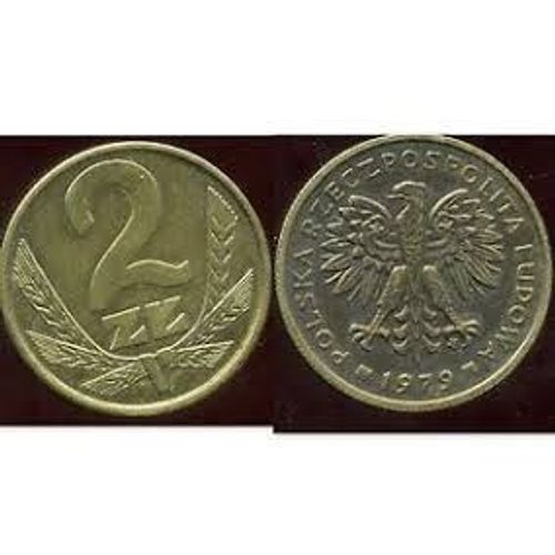 Pologne = Pièce De Monnaie De 2 Zlotych, Année 1979, En Bronze - Aluminium