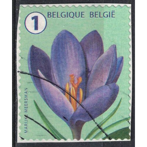Belgique 2016 Oblitéré Used Flower Fleur Crocus Su