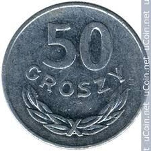 Pologne = Pièce De Monnaie De 50 Groszy ( 0.50 Zlotych ), Année 1974, En Aluminium