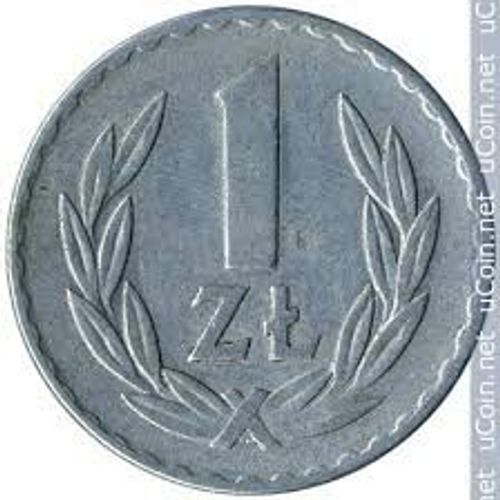 Pologne = Pièce De Monnaie De 1 Zlotych, Année 1985, En Aluminium