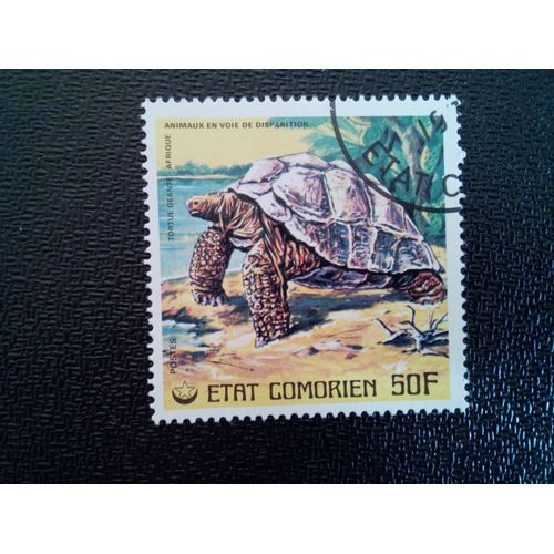Timbre Comores Yt 178 Tortue Géante Des Galapagos (Testudo Elephantopus) 1977
