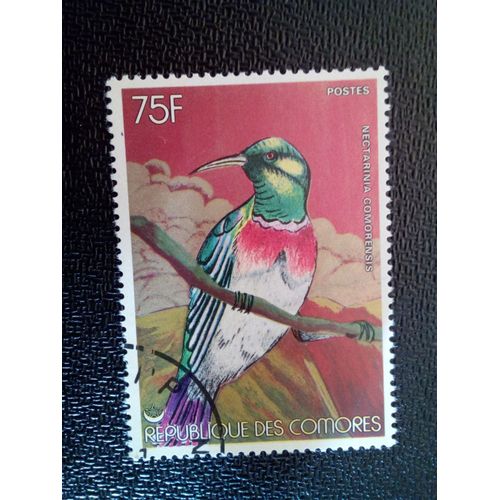 Timbre Comores Yt 199 Souimanga D'anjouan (Nectarinia Comorensis) 1978