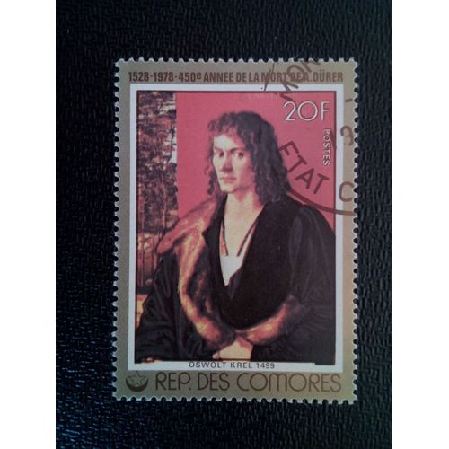 Timbre Comores Yt 208 Albrecht Durer, 450ème Anniversaire De La Mort, Oswolt Krel 1978