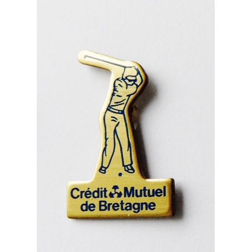 Pin's Crédit Mutuel De Bretagne Golfeur