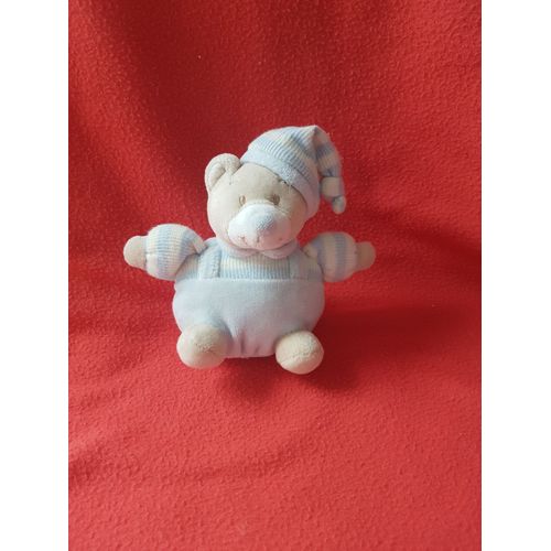 Peluche Doudou Ours Jolly Baby Grelot Ventre Petit Model