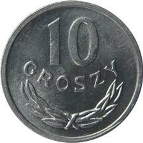 Pologne = Pièce De Monnaie De 10 Groszy ( 0.10 Zlotych ), Année 1969, En Aluminium