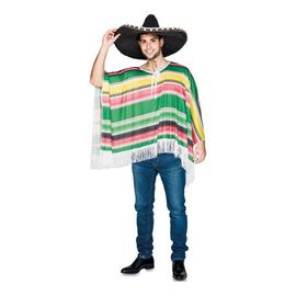 D?Guisement De Poncho M?Xicain ? Rayures Pour Adulte (Taille Unique Adulte)