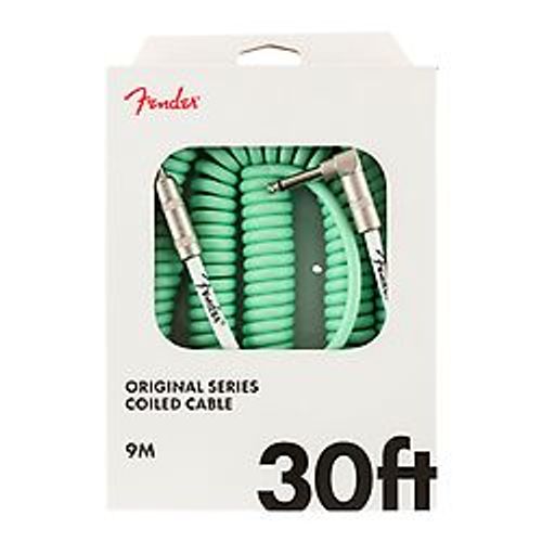 Original Series Instrument Coil Cable, 9m, Surf Green