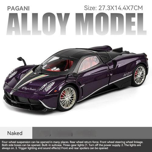 Wildani Huayra Dinastia Racing Dehors Car Alliage Métallique Moulé Sous Pression Modèle De Véhicule Jouet Collection Son Et Lumière Cadeau Jouet Pour Garçon 1:18