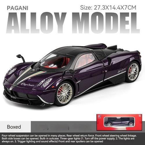 Wildani Huayra Dinastia Racing Dehors Car Alliage Métallique Moulé Sous Pression Modèle De Véhicule Jouet Collection Son Et Lumière Cadeau Jouet Pour Garçon 1:18