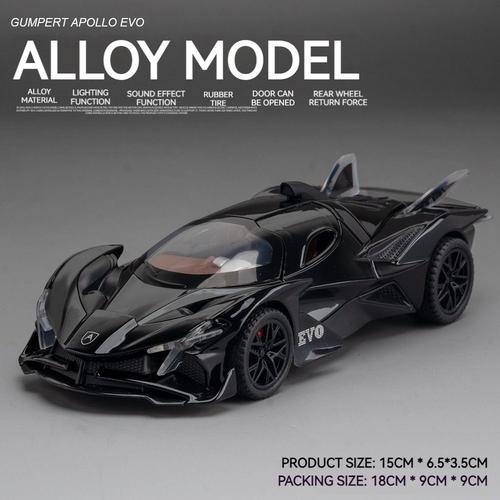 Apollo Project Evo-Modèle Réduit De Voiture En Alliage Moulé Sous Pression Avec Son Et Lumière Jouet De Collection Pour Garçon Et Adulte Idéal Comme Cadeau De Festival Échelle 1:32 1/32