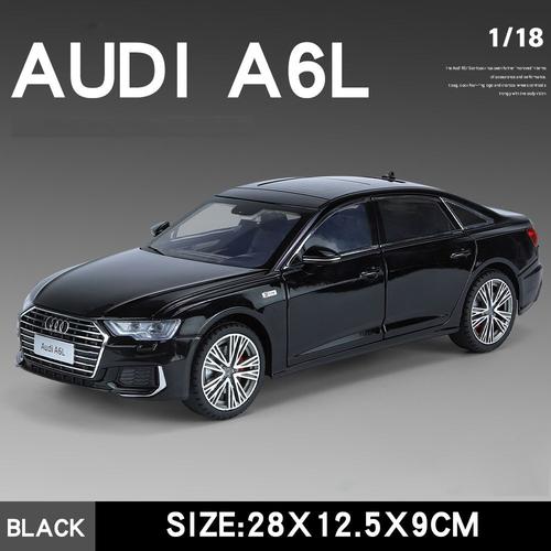 Grand Modèle De Voiture En Alliage Audi A6l Sendan Pour Enfants Collection De Voitures Miniatures Métal Moulé Sous Pression Son Et Lumière Cadeau Pour Garçons 1/18