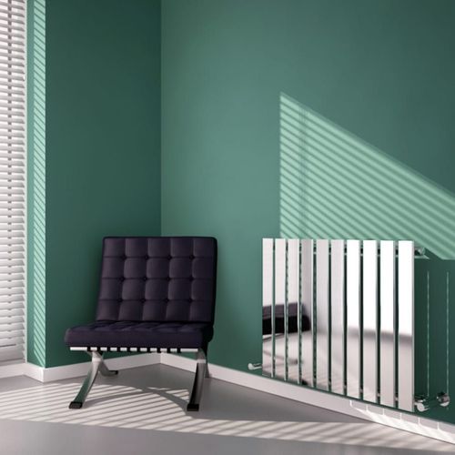 Carisa Anika Radiateur Horizontal -Design Moderne, Chromé, 55 x 82,5 cm