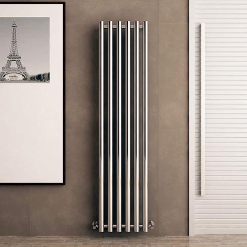 Carisa Mayra Radiateur Vertical -Design Moderne, Chromé, 180 x 42 cm