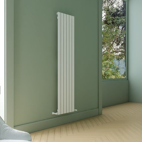 Carisa Plata Radiateur Vertical -Éco-énergétique, Design Moderne, Blanc, 180 x 42 cm