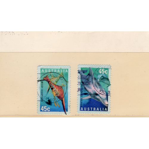 Timbres-Poste DAustralie (Faune Marine)