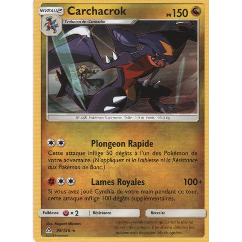 Pokemon Carchacrock Ultra Prisme Pv150 99/156