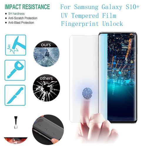 Une Couverture Complète Uv En Verre Trempé Protecteur D'écran Pour Samsung Galaxy S10 + 6.1inch @Watermelon197