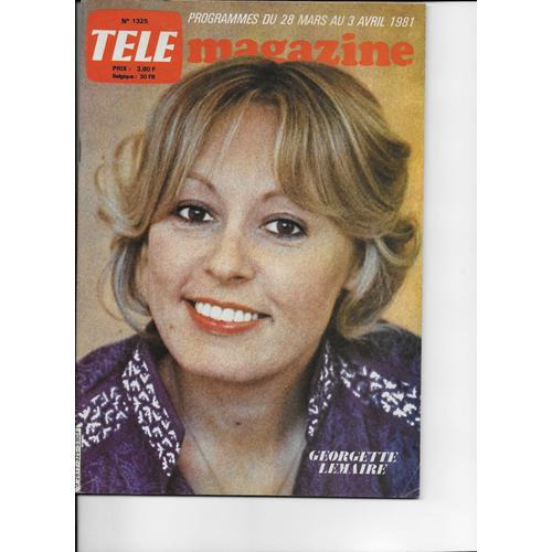 Télé Magazine 1325 Georgette Lemaire