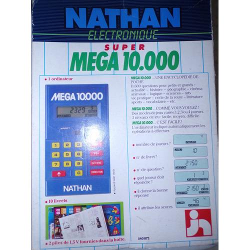 Jeu électronique Nathan SUPER MEGA 10 000 ⋆