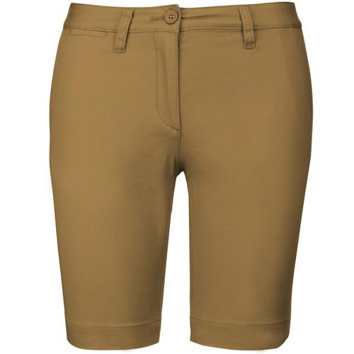 Bermuda Chino Femme - K751 - Beige Camel