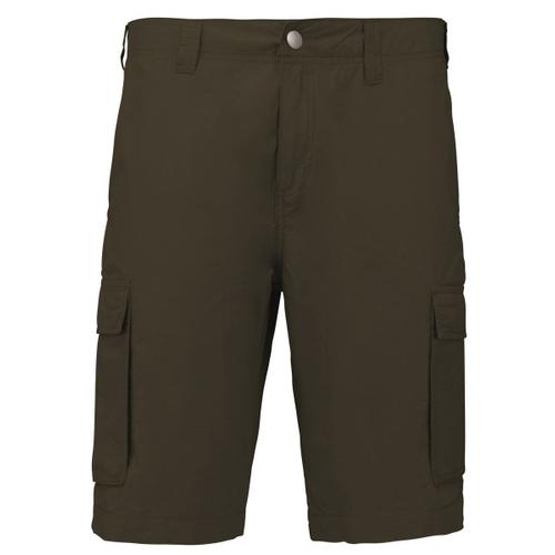 Bermuda L?Ger Multipoches Homme K755 - Vert Khaki