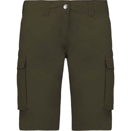 Bermuda L?Ger Multipoches Femme K756 - Vert Khaki