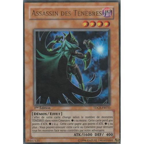 Carte Yu Gi Oh Assassin Des Ténèbres Tdgs-Fr033 Ultra Rare 1ère Édition