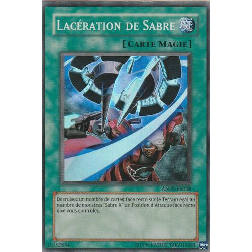 Carte Yu Gi Oh Lacération De Sabre Anpr-Fr058 Super Rare
