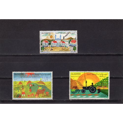 Timbres-Poste D¿Algérie (Dessins D¿Enfants)