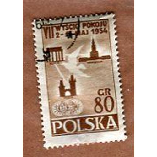 Timbre Oblitéré - 1954 - " The Emblem Of The Peace Race " - Pologne