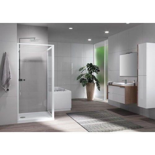 Paroi de douche fixe et réversible - Riviera 2.0 F 78-82CM V.TR BLC NOVELLINI