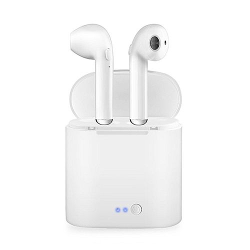 Ecouteurs Bluetooth sans fil i7S TWS blanc avec micro