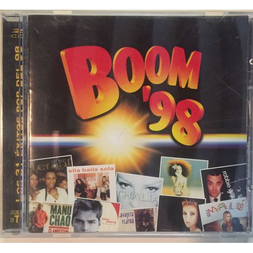 Boom'98 31 Artistes Pop Manu Chao, Des'ree, The Verve, Alexia, Massive Attack, Jamiroquai, Obk...