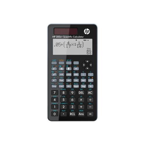 HP 300s+ - Calculatrice scientifique - 15 chiffres - panneau solaire, pile - noir