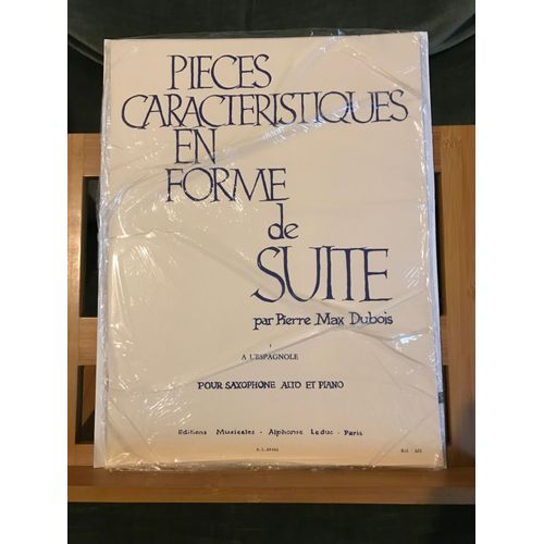 Pierre Max Dubois A L'espagnole Partition Saxophone Piano Éditions Leduc