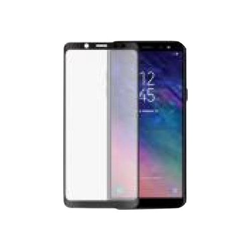 Bigben Connected Peglassa72018 - Protection D'écran Pour Téléphone Portable - Verre - Transparent, Cadre Noir - Pour Samsung Galaxy A7 (2018)