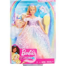 Barbie Métiers coffret Vétérinaire à la ferme avec poupée blonde, 7 animaux  et 10 accessoires, jouet pour enfant, GCK86