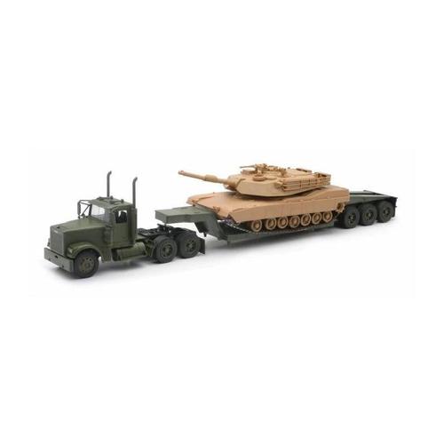 Newray 61285 Ss Coffret Militaire Camion Tank Miniature - 1/32° - 55 Cm-New Ray