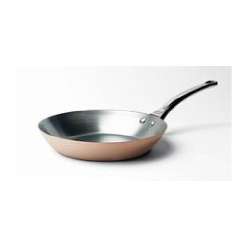 De Buyer Poele Ronde Cuivre Prima Matera Induction -   28 Cm - Orange Et Gris - Tous Feux Dont Induction